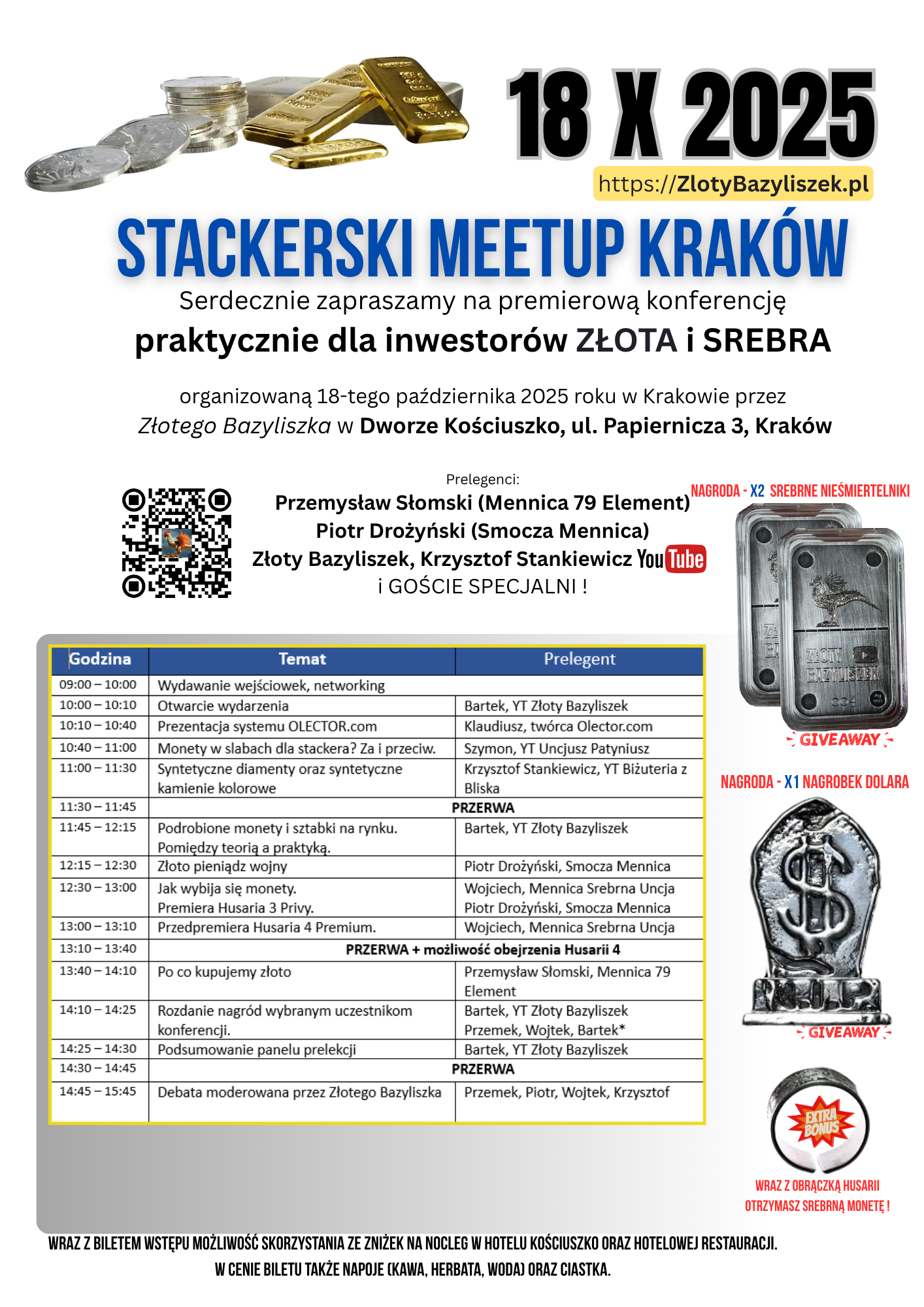 Bilet na konferencję ZŁOTO i SREBRO w Krakowie  | Stackerski MeetUp